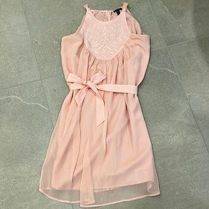 JACOB Soft pink dress with with removable belt